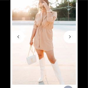 Gibson Tan Shirt Dress